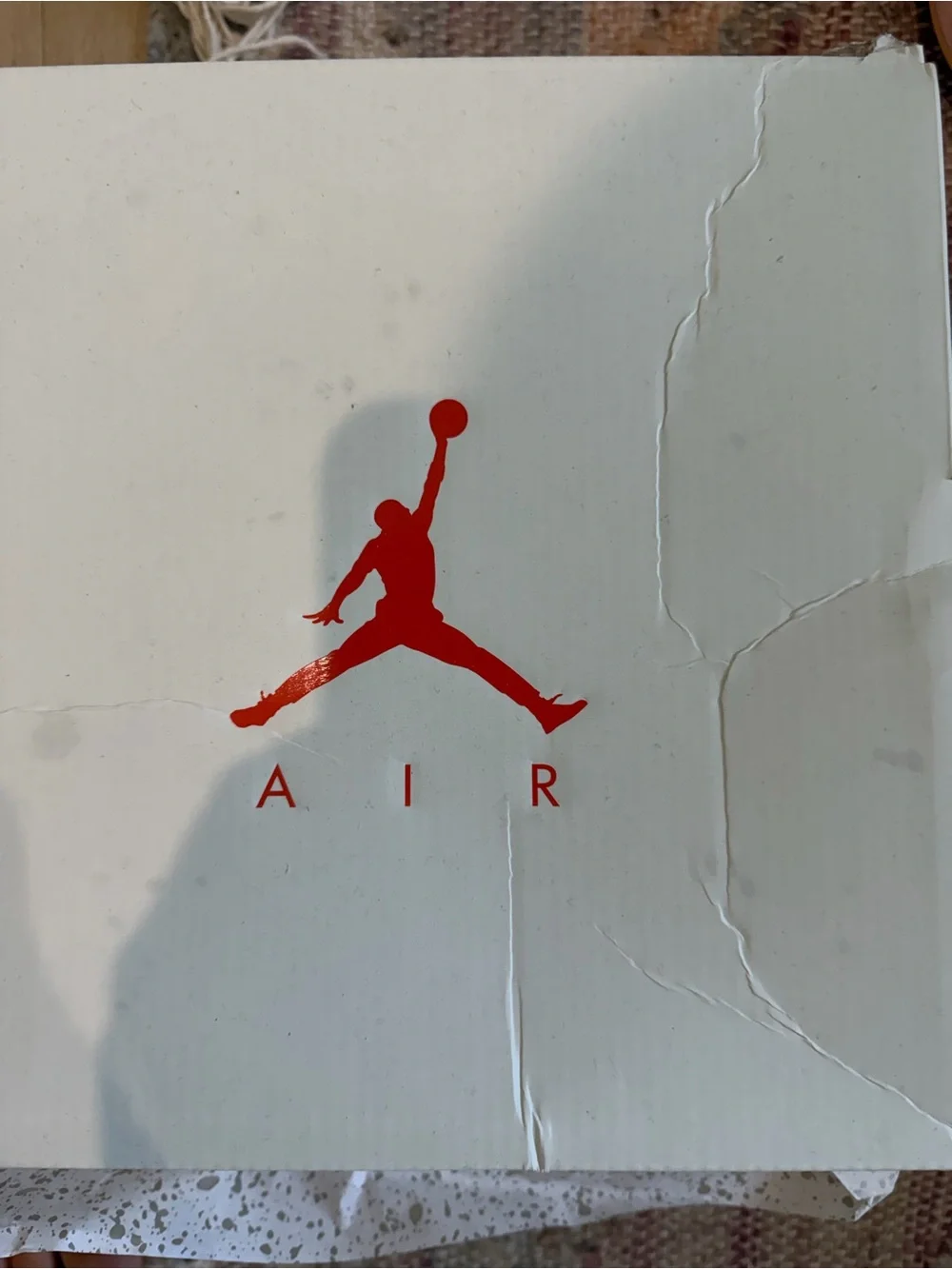 Nike Women's White and Orange Leather Air Jordan 3s